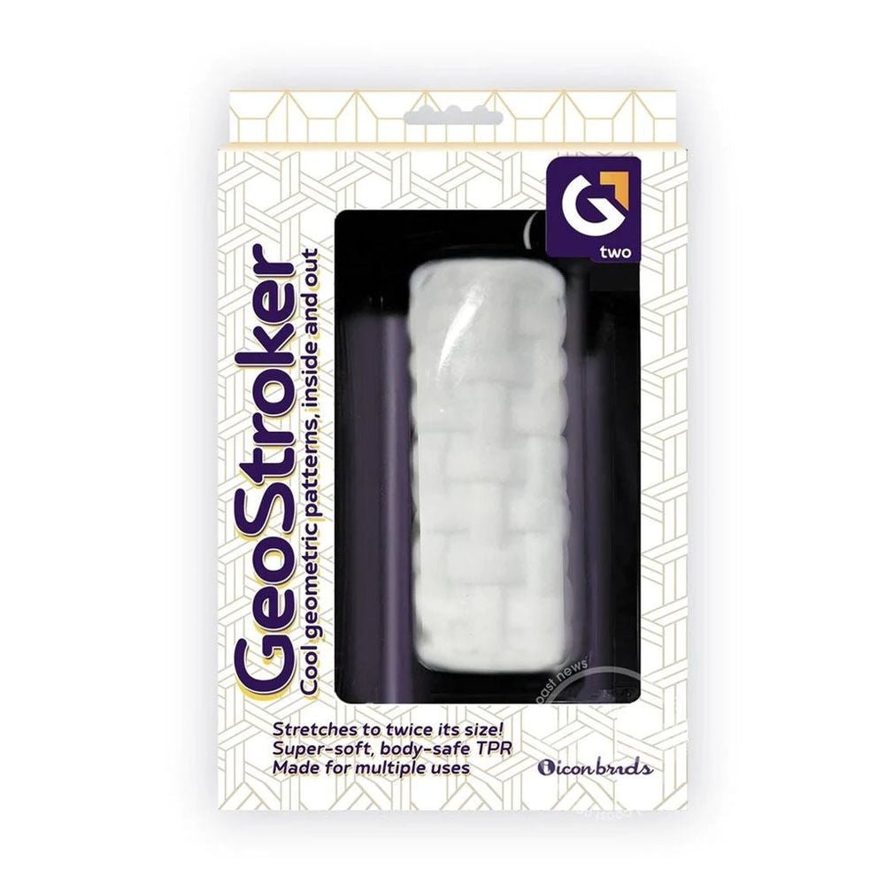 Geostroker #2 - male masturbator -  box front view | Flirtybay.com.au